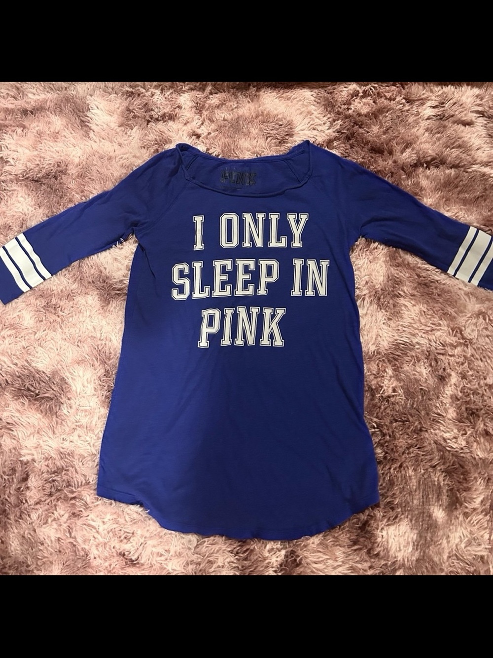 Women’s Victoria’s Secret PINK “ I Only Sleep in PINK” oversized sleep top